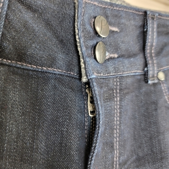 Paige Hidden Hills Straight Dark Wash Denim Blue Jeans Sz 26 - Picture 4 of 16